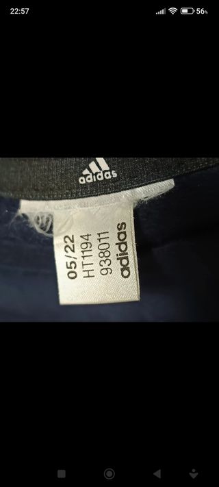 Sudadera azul marino Adidas 