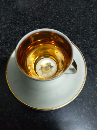 Juego café dorado