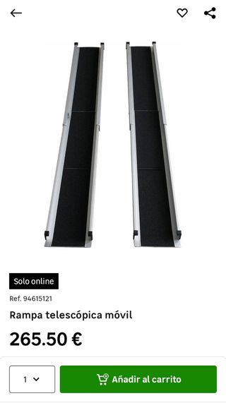 Rampa telescopica movil