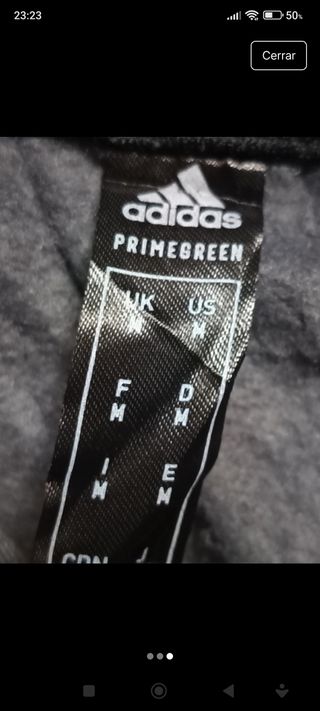 Sudadera gris con capucha Adidas 
