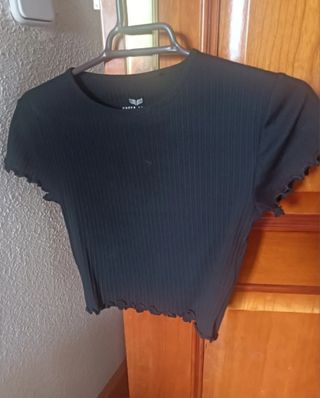 Camiseta negra Green Coast 