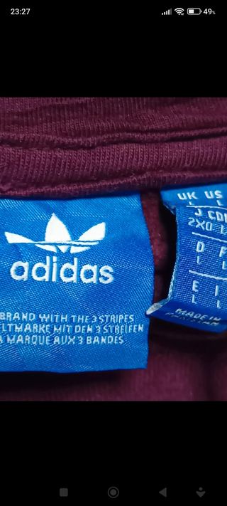 Sudadera vintage con capucha Adidas 