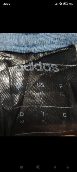 Sudadera azul con capucha Adidas 