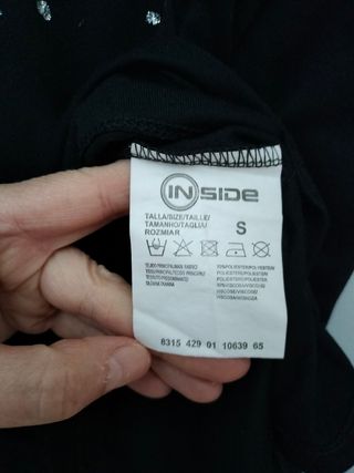 Camiseta fantasía negra talla S