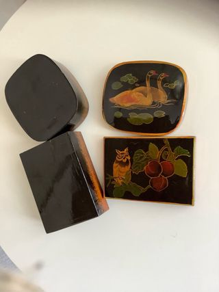 joyeros pequeños en laca china