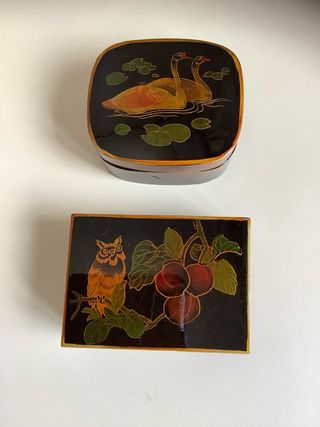 joyeros pequeños en laca china