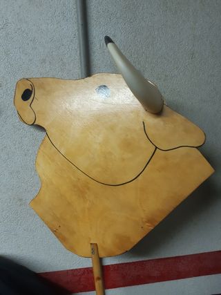 Cabeza toro madera contrachapada