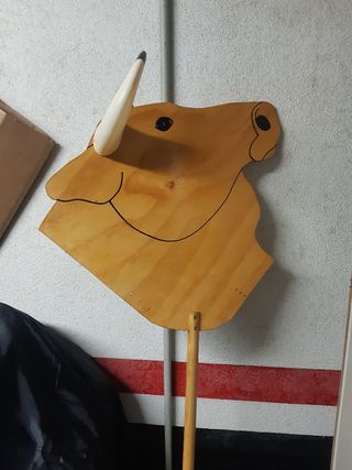Cabeza toro madera contrachapada