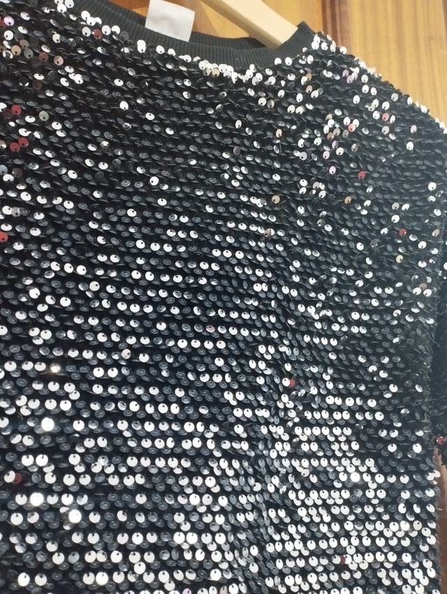 Sudadera lentejuelas zara kids 8