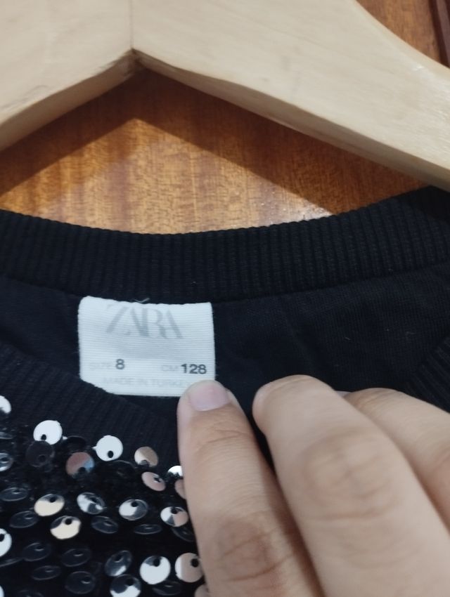 Sudadera lentejuelas zara kids 8
