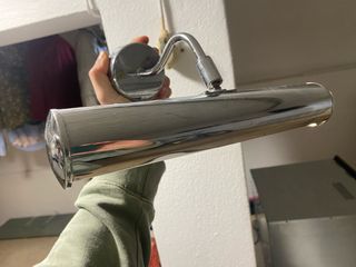 Candeeiro em inox de parede