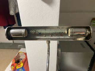 Candeeiro em inox de parede