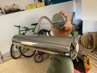 Candeeiro em inox de parede