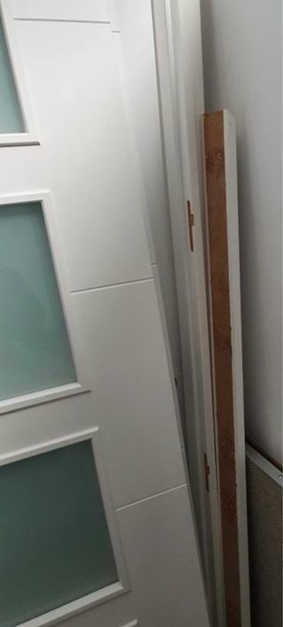 Doble Puerta en  blanco lacadas de madera maciza 
