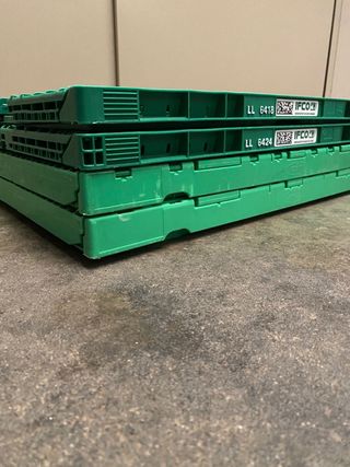 Cajas plegables apilables