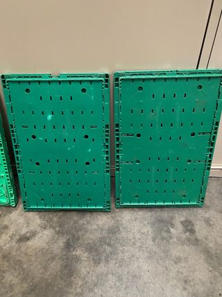 Cajas plegables apilables