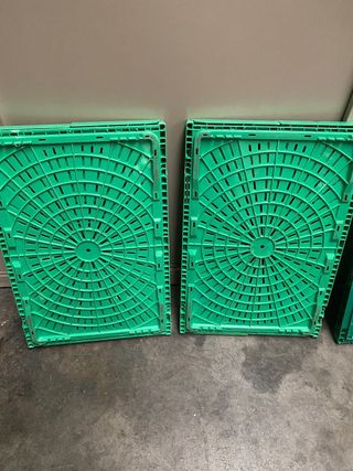 Cajas plegables apilables