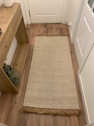 Alfombra de yute + base antideslizante