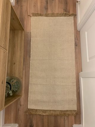 Alfombra de yute + base antideslizante