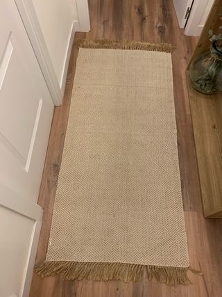 Alfombra de yute + base antideslizante