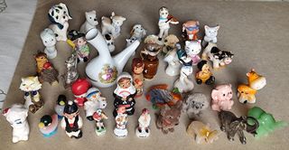 42 MINI FIGURAS PORCELANA Y OTROS MATERIALES