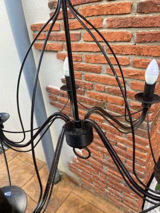 Lampada in ferro battuto
