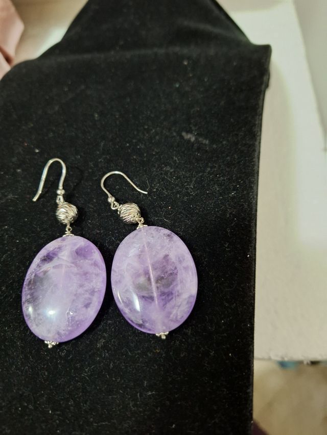 Orecchini argento e ametista