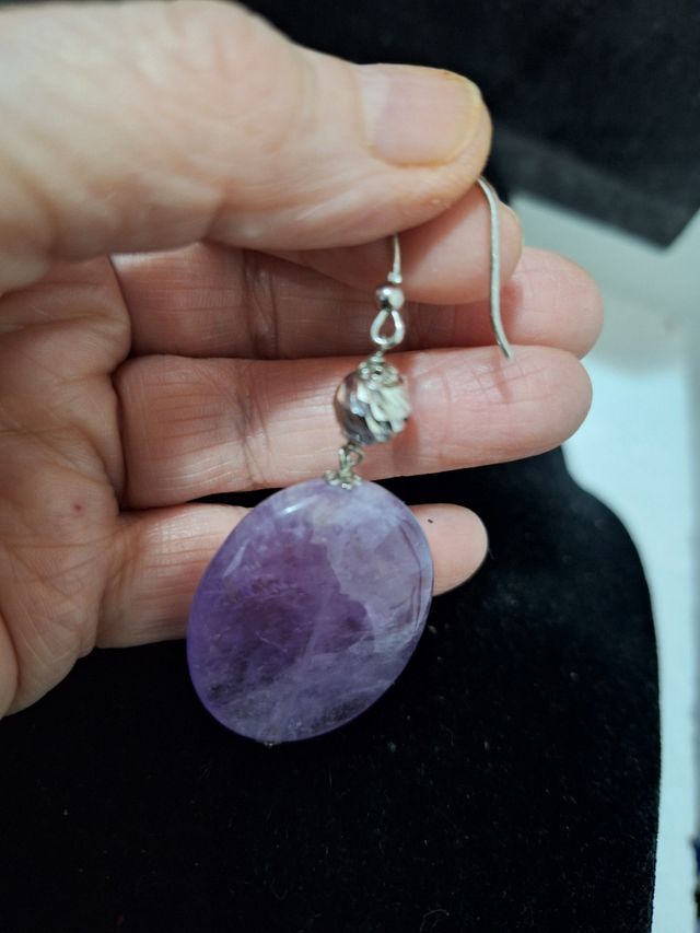 Orecchini argento e ametista