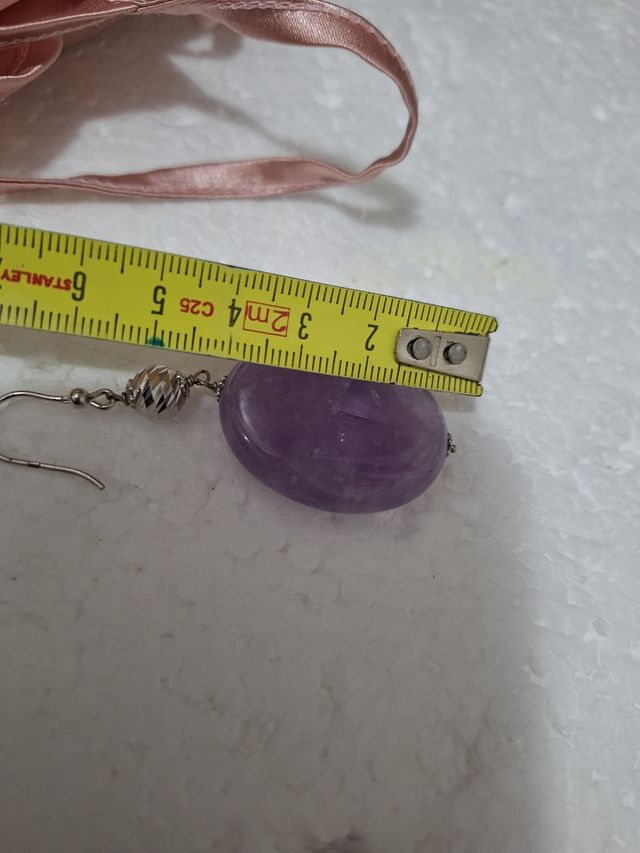 Orecchini argento e ametista