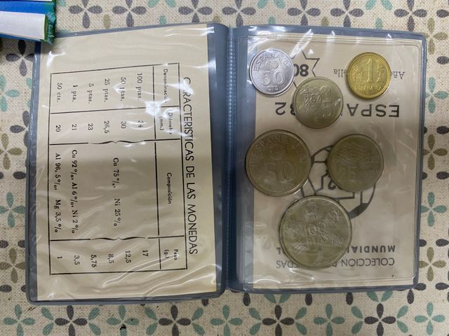 Serie numismática de monedas Mundial España 1982
