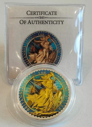 MONEDAS BRITANNIAS 1 OZ PLATA 2023-2024