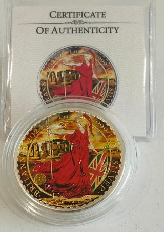 MONEDAS BRITANNIAS 1 OZ PLATA 2023-2024