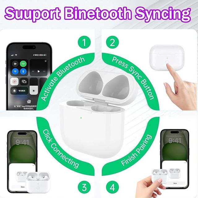 Estojo de carregamento XIEANDKONG Air Pod 4 Gen 2024