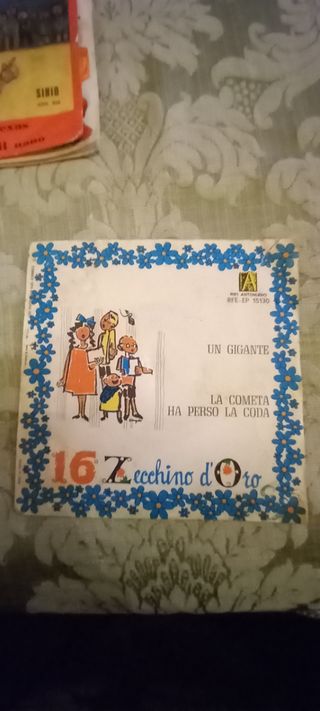 Set 4 vinili 45giri fiabe e canzoni bamb