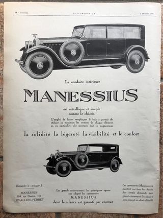 Lotto quattro pubblicità originali 1925