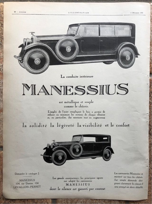 Lotto quattro pubblicità originali 1925