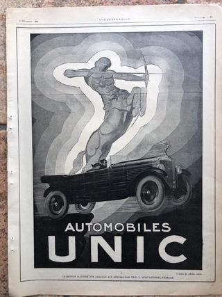 Lotto quattro pubblicità originali 1925