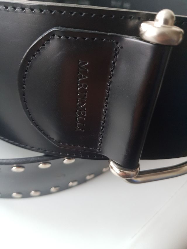 Cinturon ancho cuero martinelli 85 cm