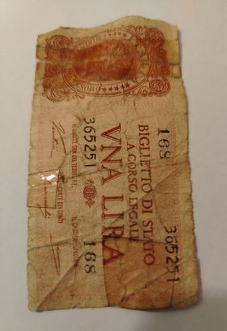 Banconota antica italiana