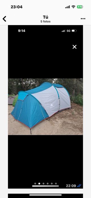 Tienda de campaña 4 + colchon