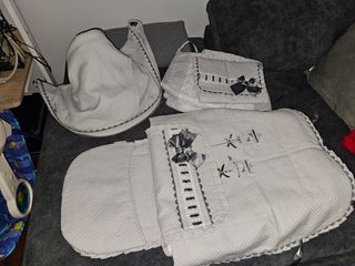 Vestiduras capazo bugaboo gris