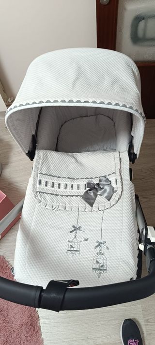 Vestiduras capazo bugaboo gris