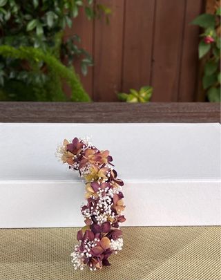 Tocado de hortensia preservada 