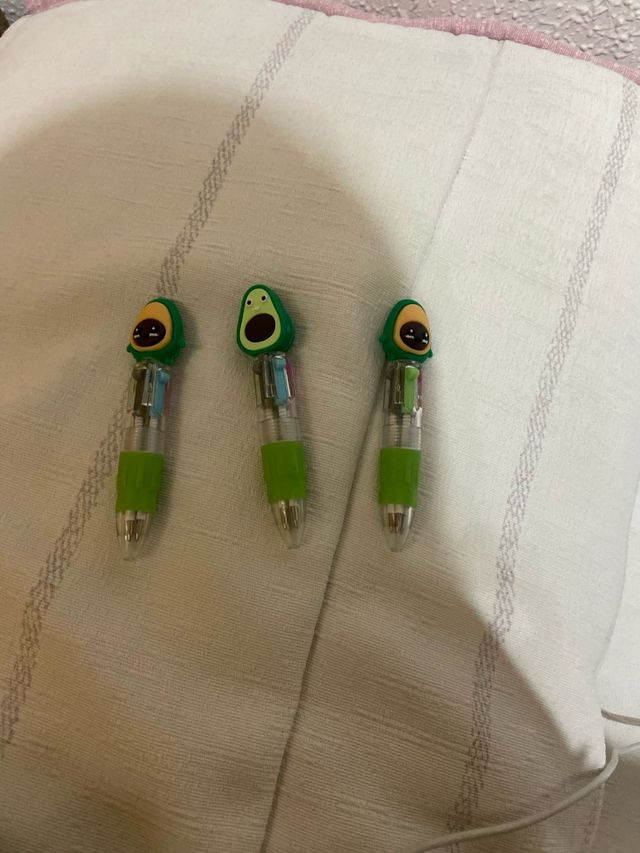 Pack de tres bolígrafos multicolor