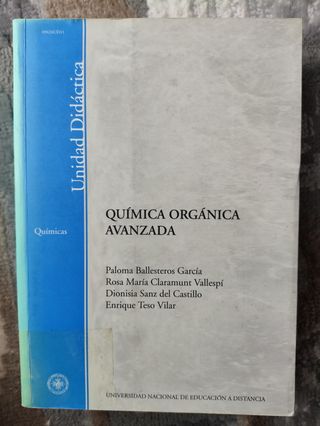 Química orgánica avanzada UNED