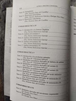 Química orgánica avanzada UNED