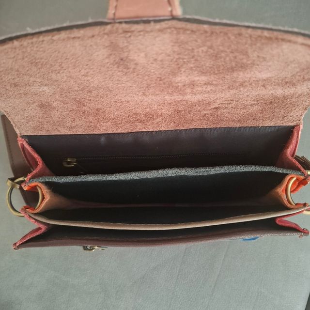 Bolso bandolera piel colores