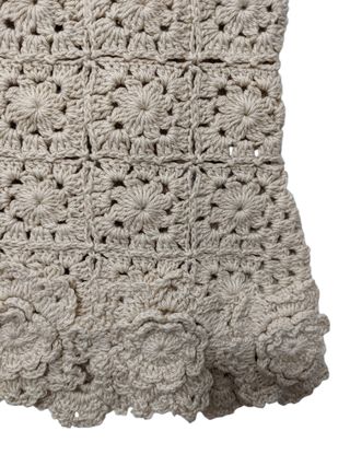 Zara. Top crochet T. Xs/s