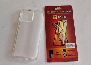 Cristal templado y funda Iphone 14 max