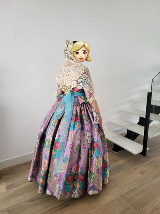 Traje de fallera con dos corpiños